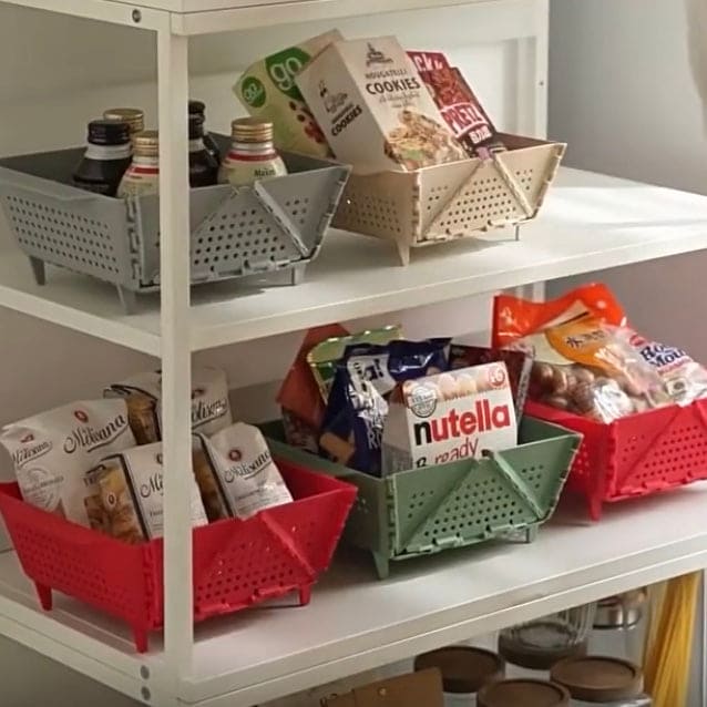 Multifunctional Foldable Storage Basket, Ventilated Desktop Storage Organizer, Folding Draining Basket, Home Organization And Storage Supplies Basket, Kitchen Household Storage Bin Multifunctional Foldable Storage Basket, Ventilated Desktop Storage Organizer, Folding Draining Basket, Home Organization And Storage Supplies Basket, Kitchen Household Storage Bin